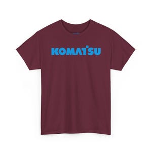 Komatsu Black Excavator Machine Tee | Construction Heavy Equipment Shirt image 7