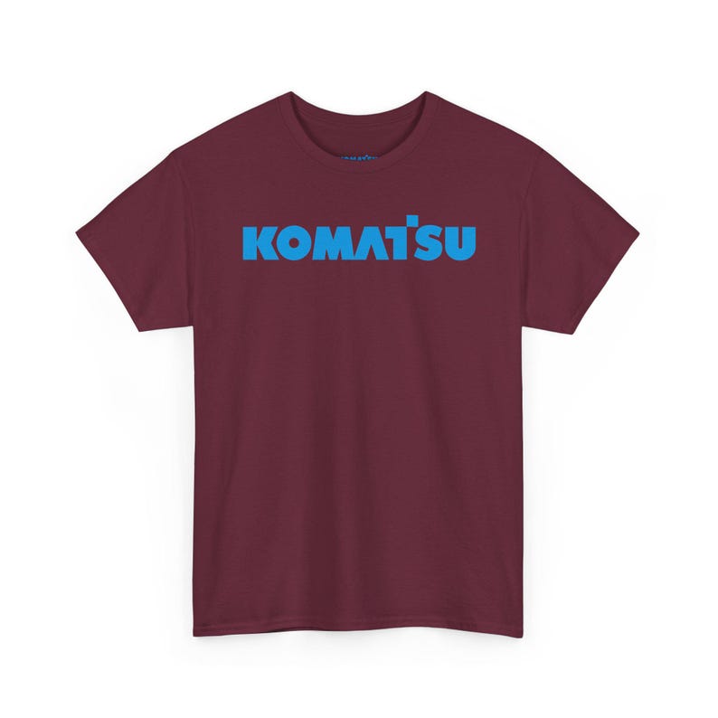 Komatsu Black Excavator Machine Tee | Construction Heavy Equipment Shirt image 7