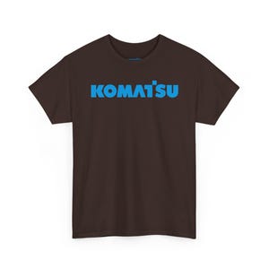 Komatsu Black Excavator Machine Tee | Construction Heavy Equipment Shirt image 8