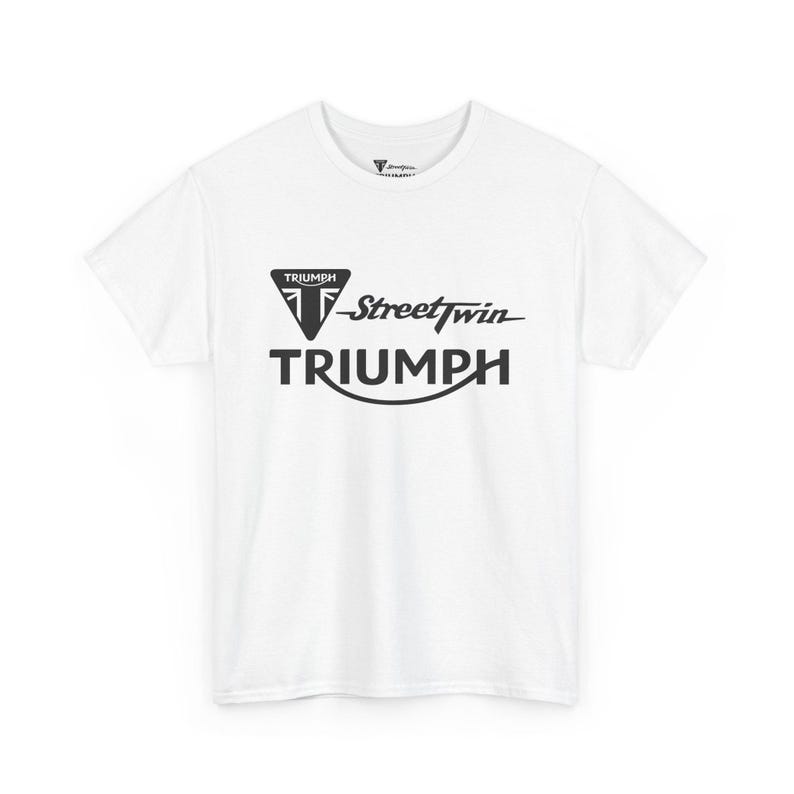 Camiseta con el logotipo de Triumph Street Twin / Camiseta de la marca de motocicletas imagen 1