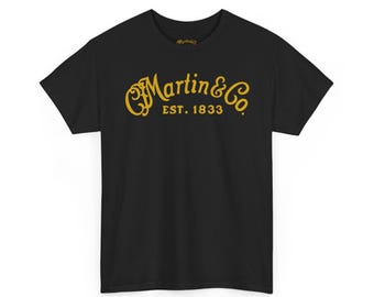 Martin & Co. Est. 1833 Classic Logo Tee | Guitar Brand Graphic T-Shirt