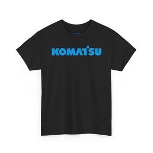 Komatsu Black Excavator Machine Tee | Construction Heavy Equipment Shirt image 14