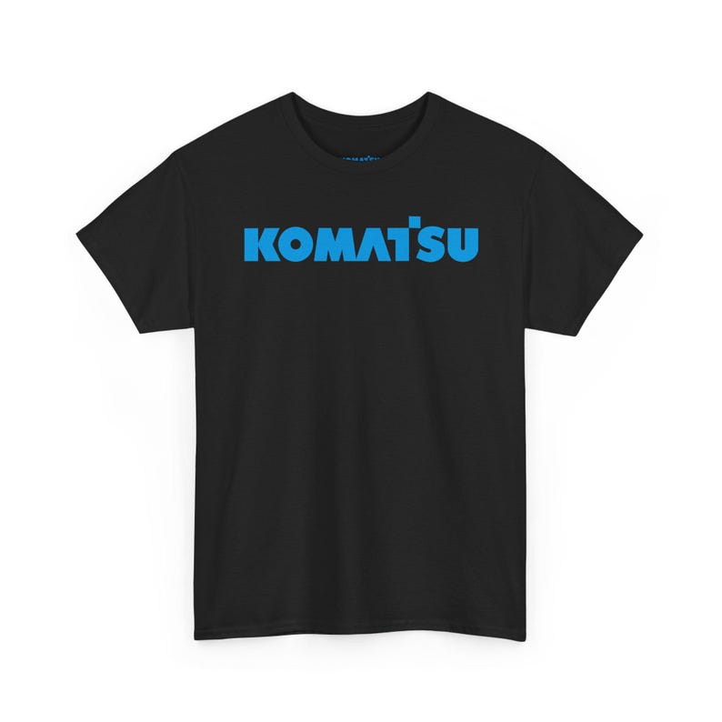 Komatsu Black Excavator Machine Tee | Construction Heavy Equipment Shirt image 14