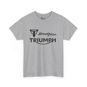 Camiseta con el logotipo de Triumph Street Twin / Camiseta de la marca de motocicletas imagen 7