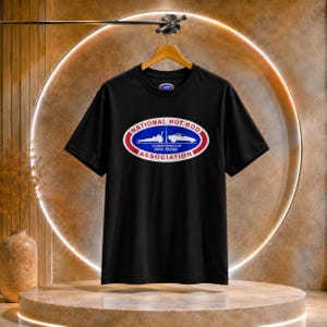 Koszulka z logo National Hot Rod Association | Owalny emblemat wyścigów drag zdjęcie 1