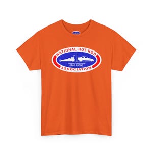 Koszulka z logo National Hot Rod Association | Owalny emblemat wyścigów drag zdjęcie 6