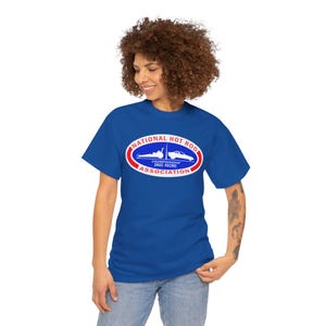 Koszulka z logo National Hot Rod Association | Owalny emblemat wyścigów drag zdjęcie 4