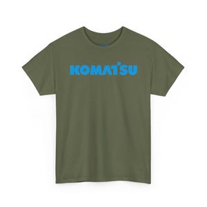 Komatsu Black Excavator Machine Tee | Construction Heavy Equipment Shirt image 9