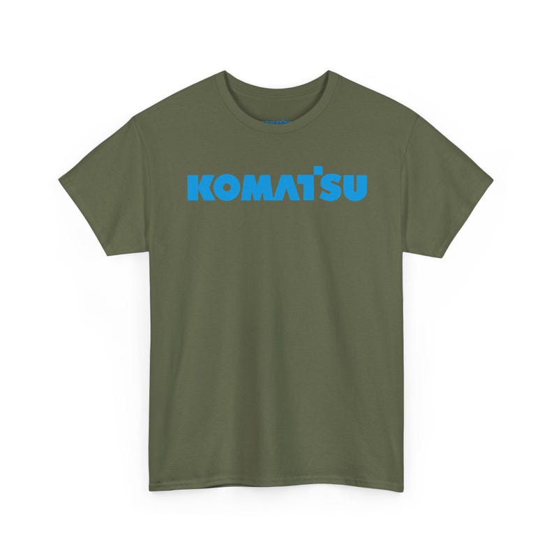 Komatsu Black Excavator Machine Tee | Construction Heavy Equipment Shirt image 9