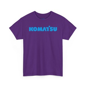 Komatsu Black Excavator Machine Tee | Construction Heavy Equipment Shirt image 13