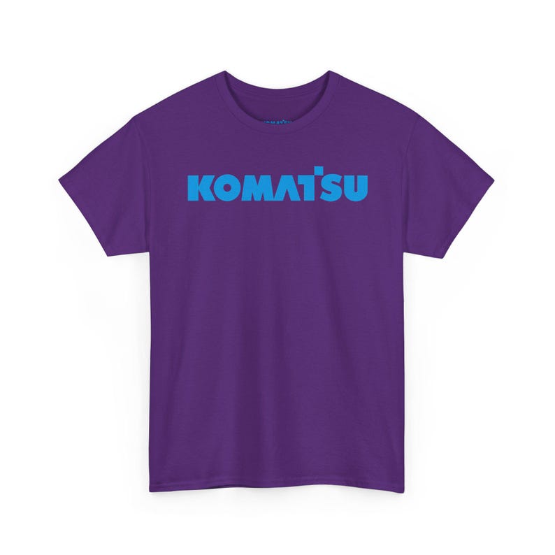 Komatsu Black Excavator Machine Tee | Construction Heavy Equipment Shirt image 13
