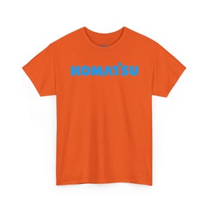 Komatsu Black Excavator Machine Tee | Construction Heavy Equipment Shirt image 6