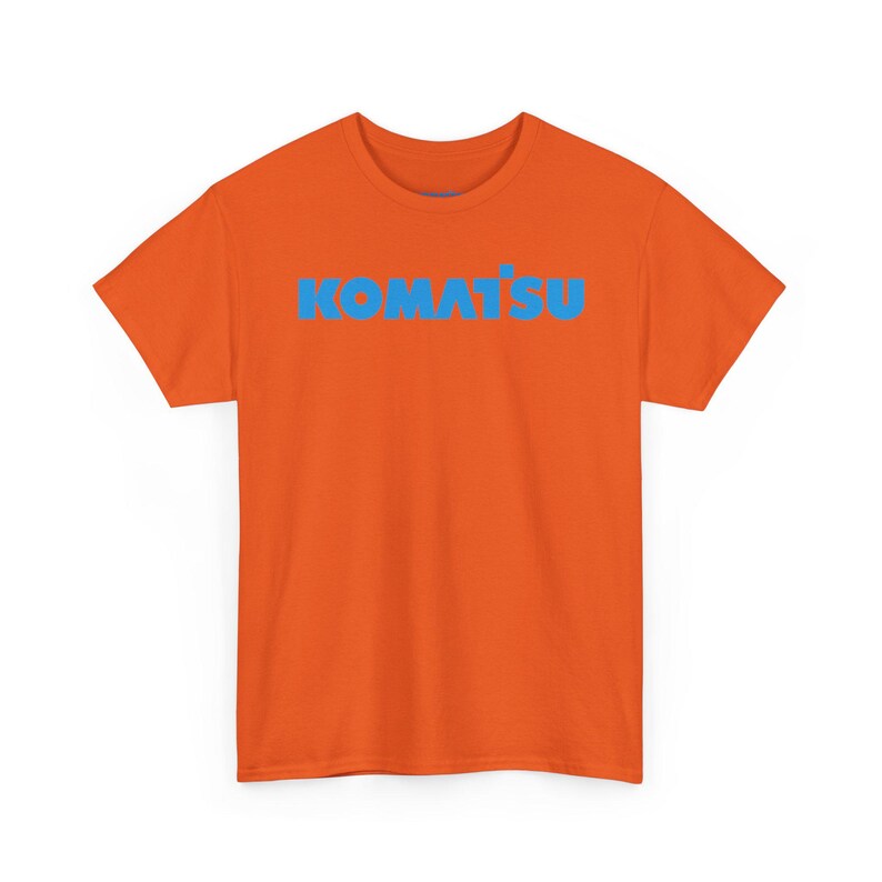 Komatsu Black Excavator Machine Tee | Construction Heavy Equipment Shirt image 6