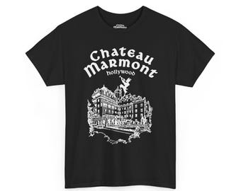 Camiseta vintage del Hotel Chateau Marmont Hollywood / Gráfico retro del hotel