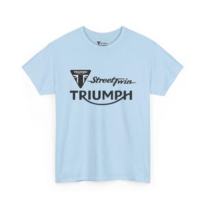Camiseta con el logotipo de Triumph Street Twin / Camiseta de la marca de motocicletas imagen 10