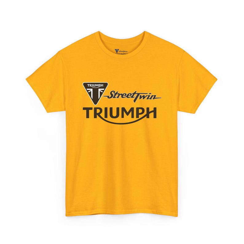 Camiseta con el logotipo de Triumph Street Twin / Camiseta de la marca de motocicletas imagen 8