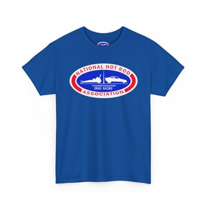 Koszulka z logo National Hot Rod Association | Owalny emblemat wyścigów drag zdjęcie 12
