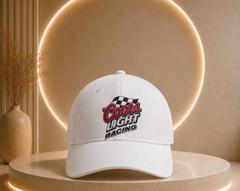 Coors Light Racing Logo Baseball Cap | Red Racing Hat