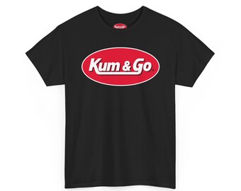 Kum & Go Logo Tee | Black Graphic T-Shirt, Convenience Store Inspired