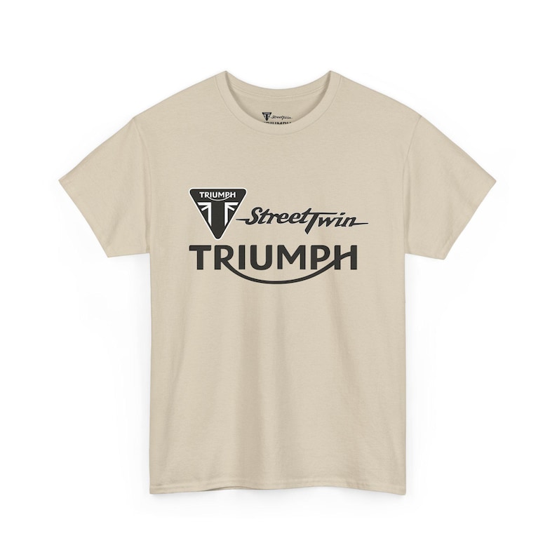 Camiseta con el logotipo de Triumph Street Twin / Camiseta de la marca de motocicletas imagen 6