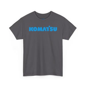 Komatsu Black Excavator Machine Tee | Construction Heavy Equipment Shirt image 11