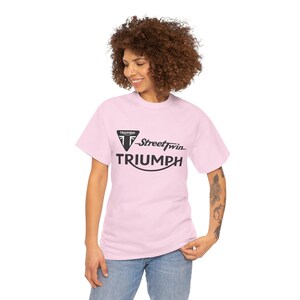 Camiseta con el logotipo de Triumph Street Twin / Camiseta de la marca de motocicletas imagen 4