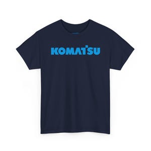 Komatsu Black Excavator Machine Tee | Construction Heavy Equipment Shirt image 12