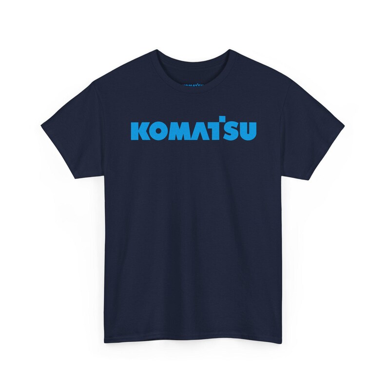 Komatsu Black Excavator Machine Tee | Construction Heavy Equipment Shirt image 12