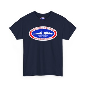 Koszulka z logo National Hot Rod Association | Owalny emblemat wyścigów drag zdjęcie 13