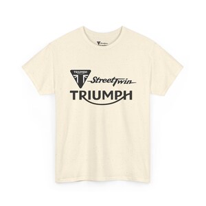 Camiseta con el logotipo de Triumph Street Twin / Camiseta de la marca de motocicletas imagen 9