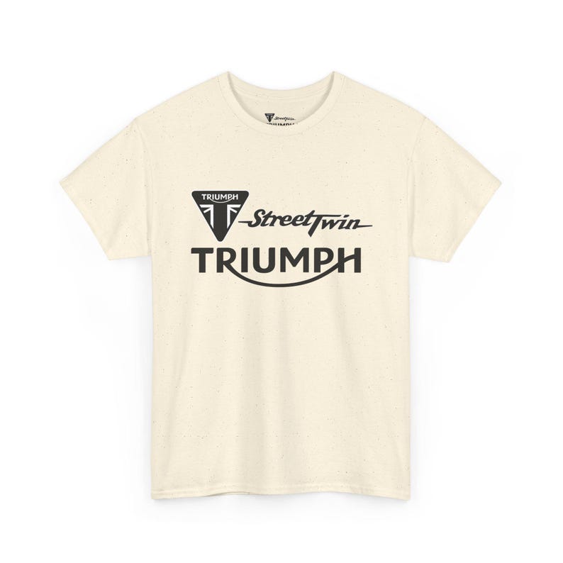 Camiseta con el logotipo de Triumph Street Twin / Camiseta de la marca de motocicletas imagen 9
