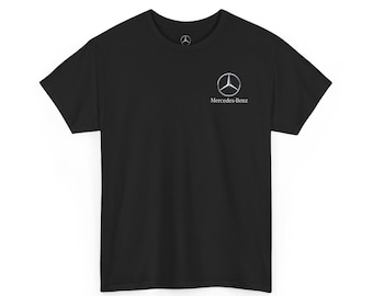 Camiseta con el logo de Mercedes-Benz / Camiseta negra con emblema de estrella