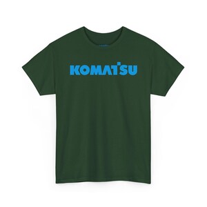 Komatsu Black Excavator Machine Tee | Construction Heavy Equipment Shirt image 10