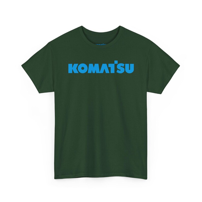 Komatsu Black Excavator Machine Tee | Construction Heavy Equipment Shirt image 10