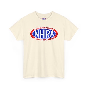Camiseta de carreras de resistencia del campeonato NHRA / Camiseta con el logotipo de carreras Natural