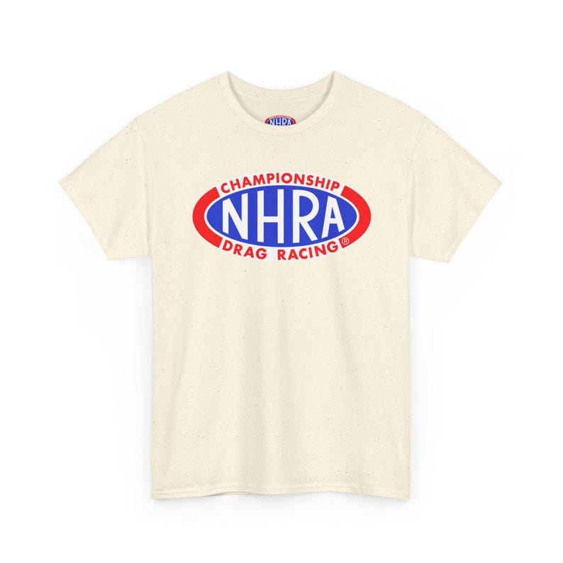 Camiseta de carreras de resistencia del campeonato NHRA / Camiseta con el logotipo de carreras Natural