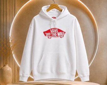 Off The Wall Skateboard Logo Hoodie | White Pullover