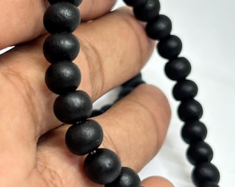 Armband aus Ebenholzperlen – Natürlicher Karanguli-Schutzschmuck, Meditationsschmuck, Boho-Stil, verstellbar, natürlich, minimalistisch, ethisch.