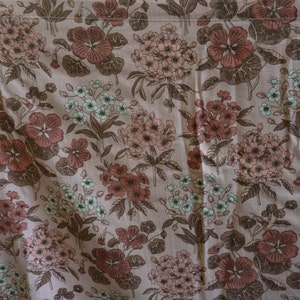 Vintage floral cotton bedspread fabric
