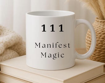 Engelszahl Tasse 111–999 | Spirituelle Becher Kollektion | Manifestation Mug | Numerologie Geschenk | Affirmation | New Energy Balance