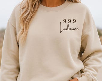 999 Angel Number Sweatshirt – Let Go Crewneck – Spiritual Aesthetic Sweater – New Beginnings Gift for Her
