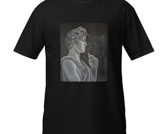 Unisex Dionysus Black Panther T-Shirt, Greek God Painting, Ancient Mythology Gift
