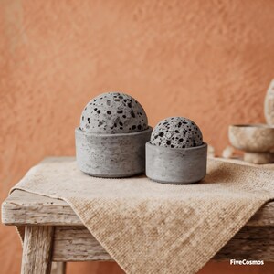 Handmade Lava Rock Sphere Diffuser | Japandi WabiSabi Home Decor | Zen Gift