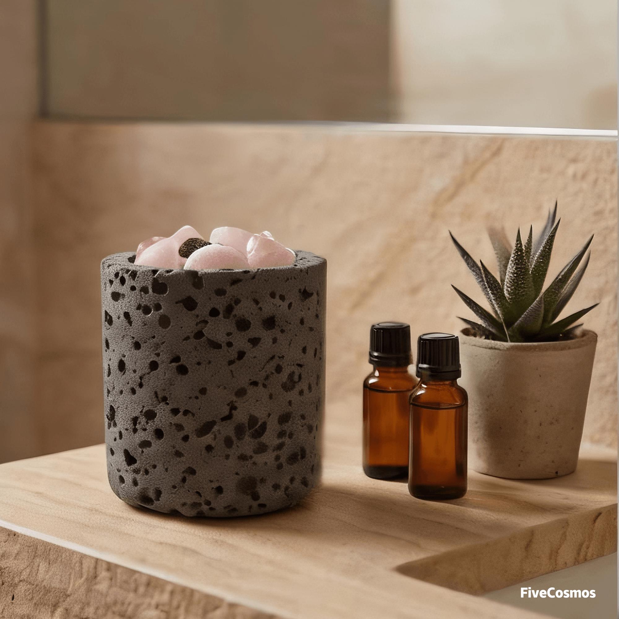 Handmade Lava Stone Pyramid Diffuser | Natural Stone Incense Burner ...