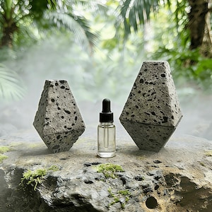 Vulkanlava Stein Pyramide Diffusor, natürlicher Basalt Aromatherapie Öl Diffusor