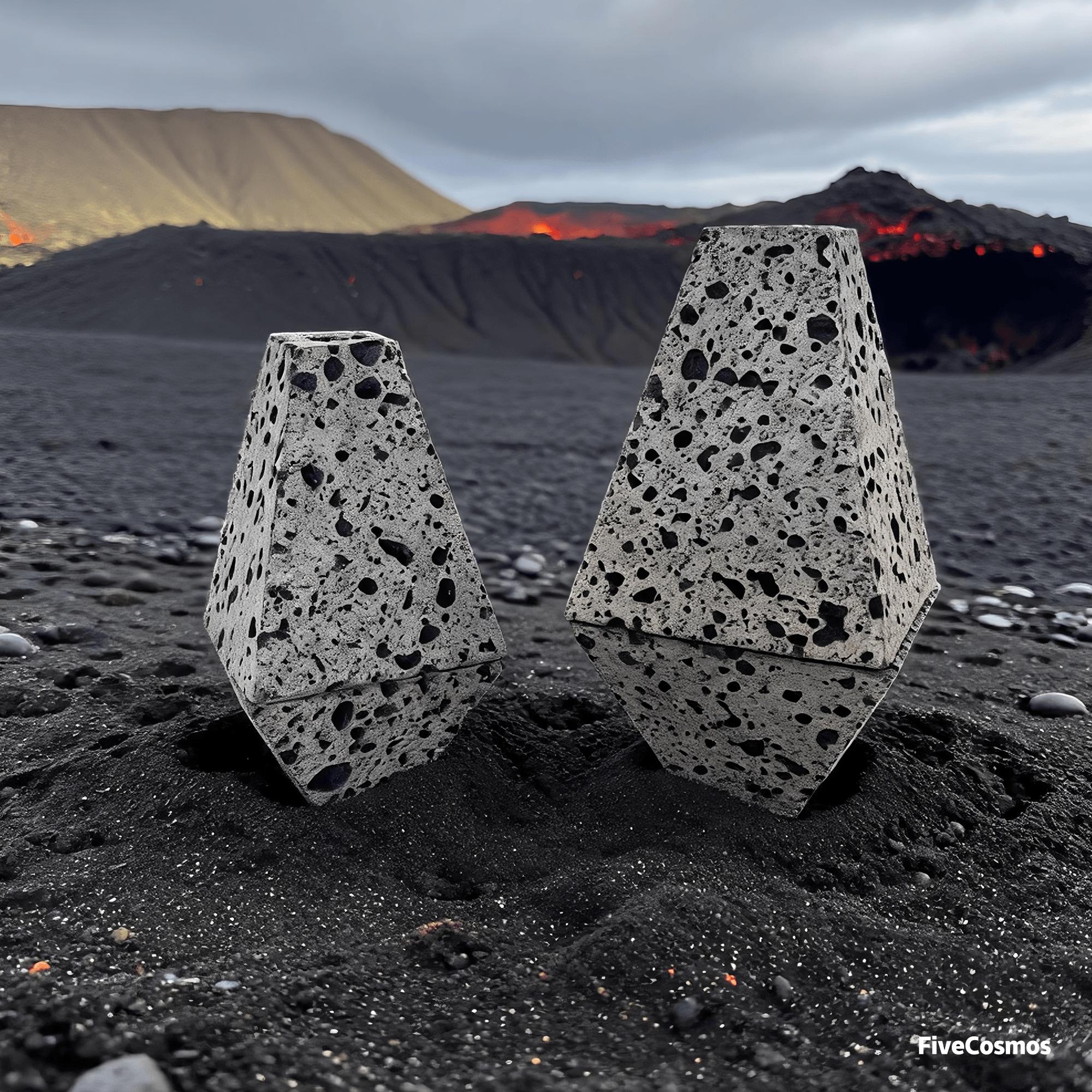 Handmade Lava Stone Pyramid Diffuser | Natural Basalt Aromatherapy Oil ...