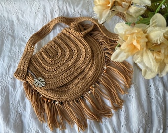 Bolso bandolera de ganchillo