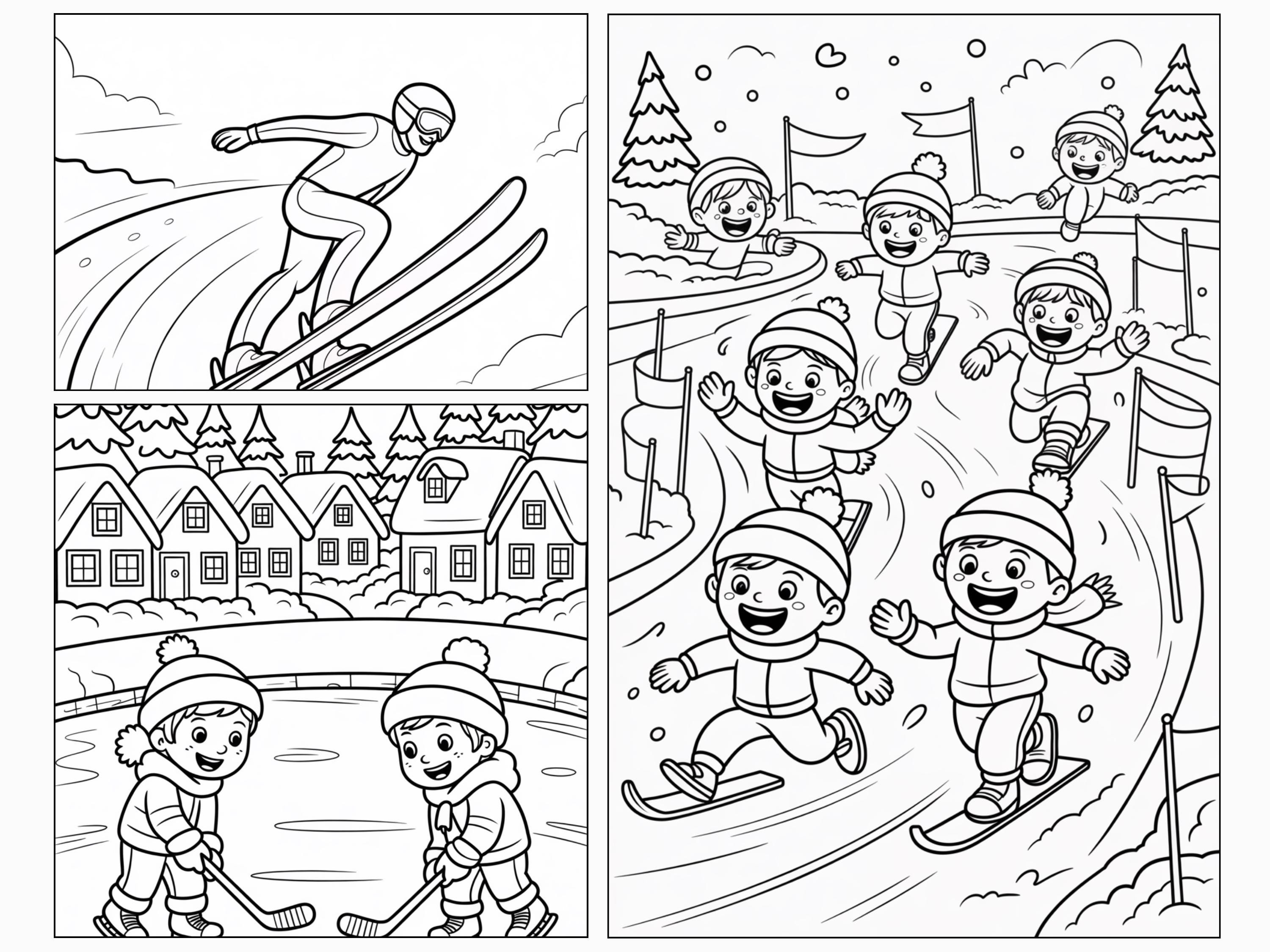 Winter Activities Bundle for Kids | Coloring Pages, Story Cards ...