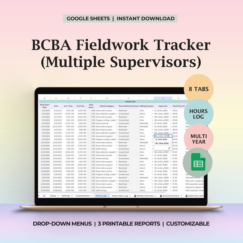 Supervision Tracker - Etsy