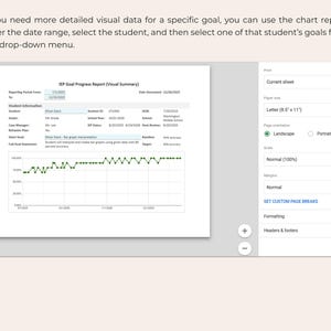 IEP Progress Tracker Special Education Google Sheets Multi Student Goals Data Dashboard IEP Meetings Parent Conferences Teachers BCBA Slp image 6